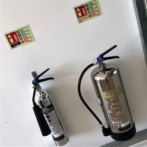 Chrome fire extinguishers Total Safe UK Essex