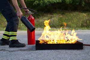 Using a fire extinguisher total Safe UK fire safety services south East