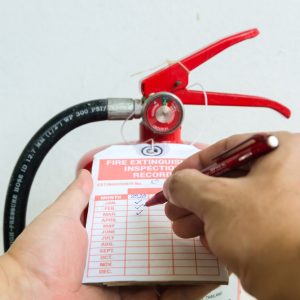 Fire extinguisher monthly inspection check list